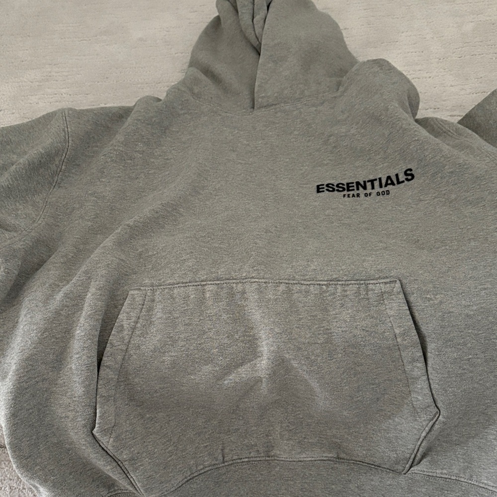 Fear of God Essentials Gray Hoodie
